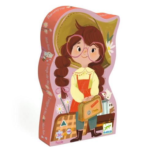 DJECO A Viagem da Mia - Puzzle Silhueta 36 Peças