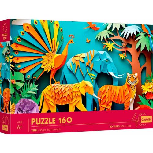 TREFL Puzzle 160 pçs Paper Art: "40th anniversary of Trefl" - Animais
