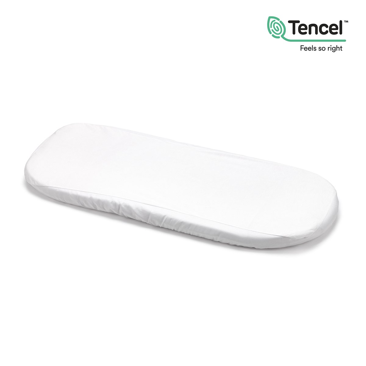 Lençol Ajustável Impermeável Tencel Branco 35 x 80 cm