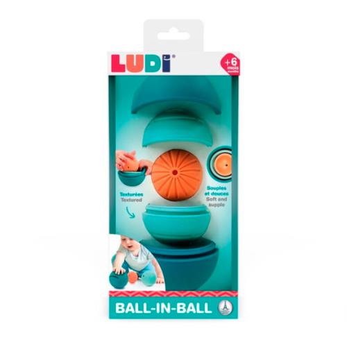LUDI Ball-in-ball - 3 Bolas para Encaixar