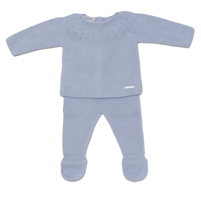 Conjunto 1a roupa bebé azul Pangasa Baby