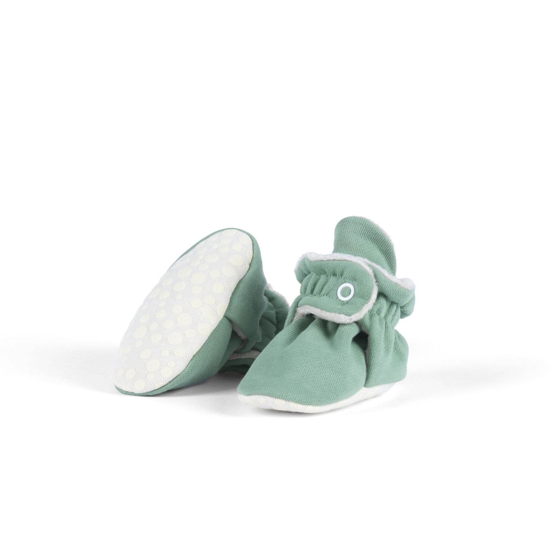 Zás Trás Baby Booties Fluffy Avocado Pancake