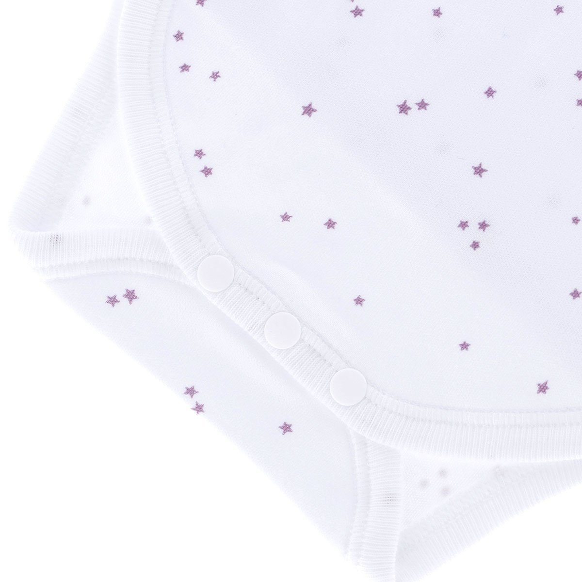 Body Manga Comprida Estrelas Rosa Cambrass