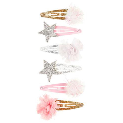 SOUZA Ganchos Cabelo c/ Flores e Glitter Annalise