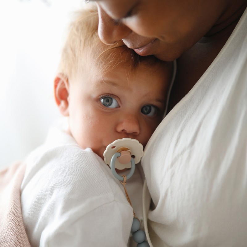 Pack 2 Chupetas Silicone Daisy Cotton Candy/Biscuit 6+