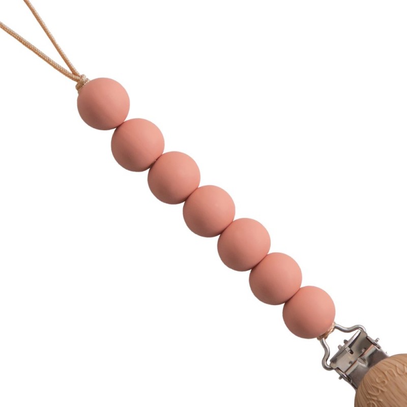 MUSHIE Prende Chupeta Halo Pale Taupe