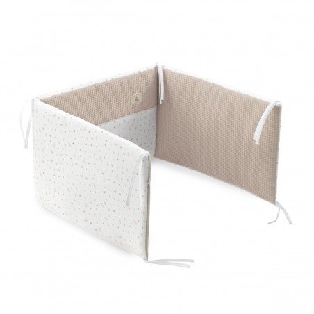 Conjunto edredão e protetor berço 60x120 Rabbit bege Cambrass