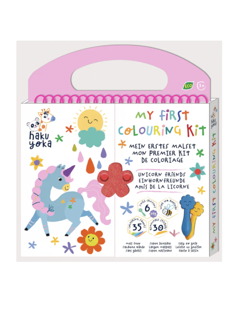 O Meu Primeiro Kit de Colorir Unicórnios Haku Yoka