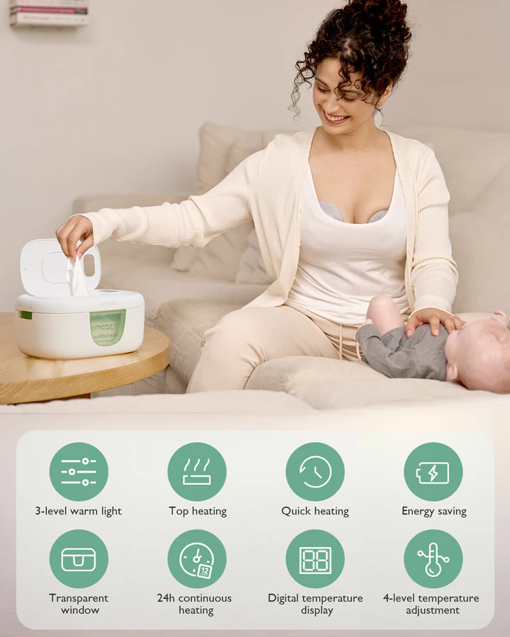 MOMCOZY Aquecedor Toalhitas Húmidas