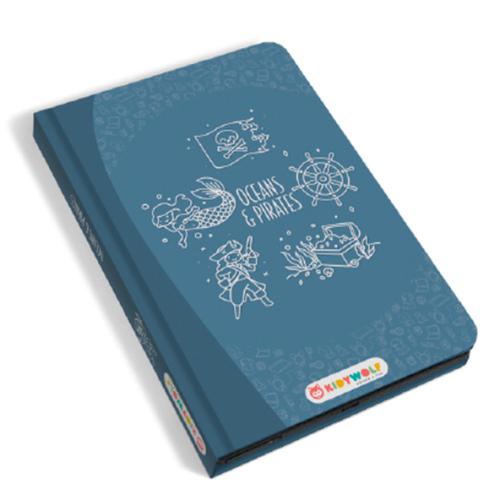 KIDYWOLF Bloco de Desenho c/ Ilustrações Oceano