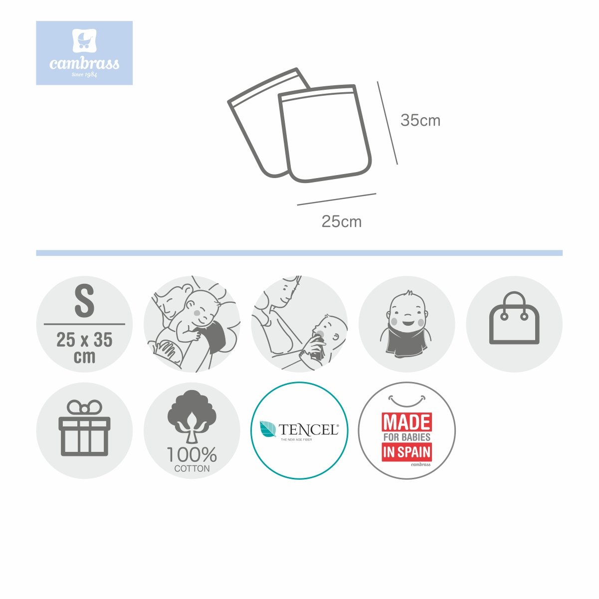 Jogo 2 Toalha de Rosto 25 x 35 cm