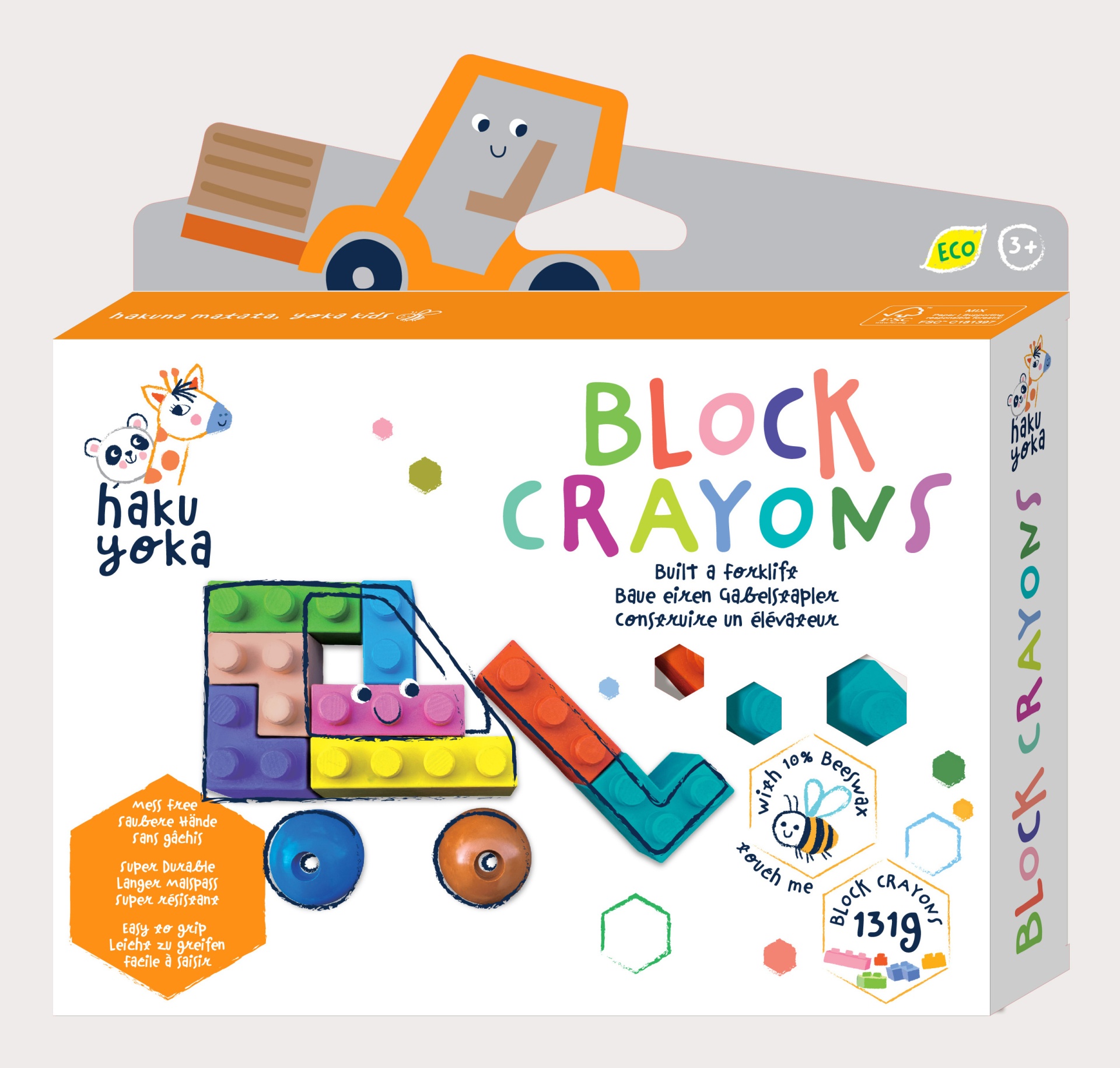 Block Crayons Empilhadora Haku Yoka