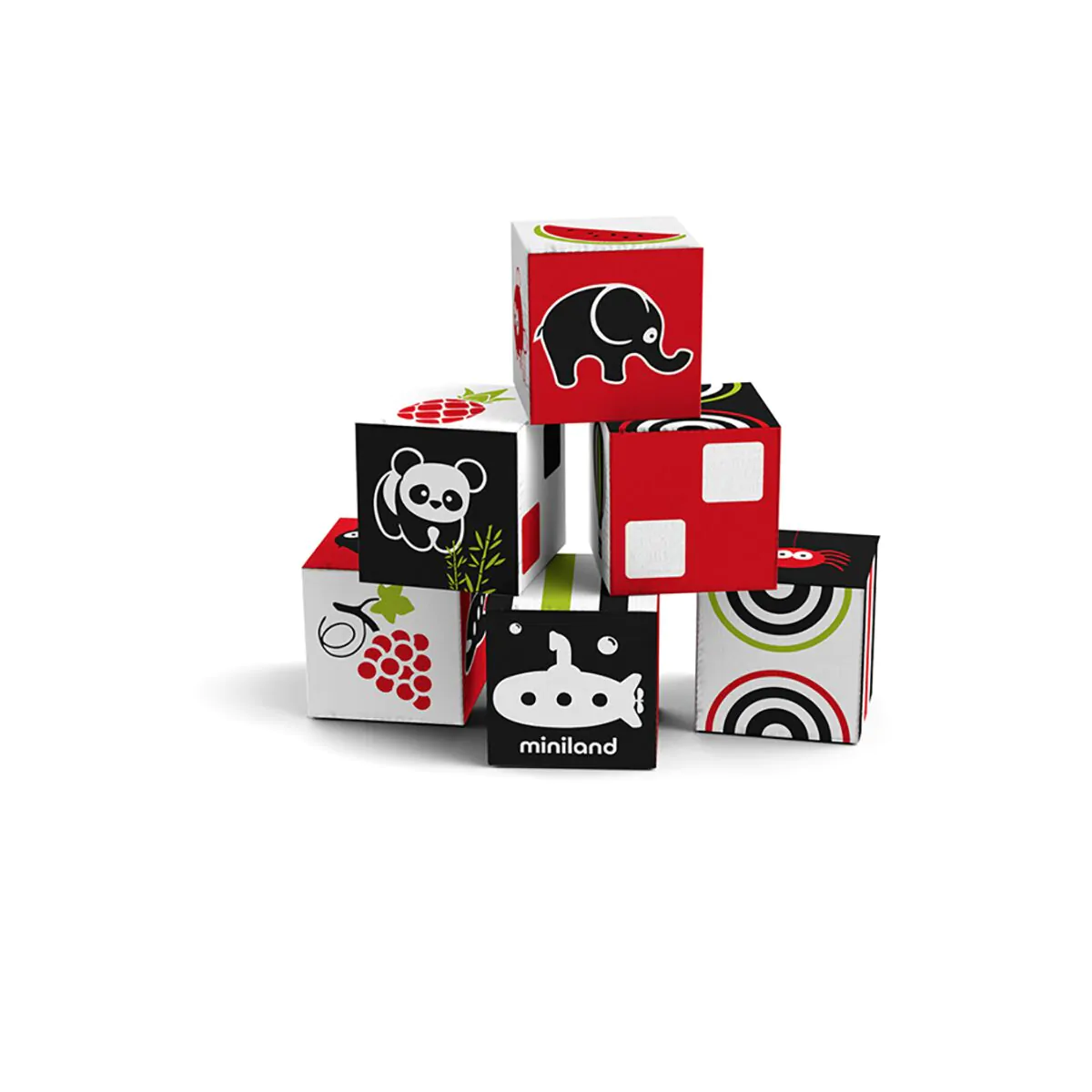 MINILAND Primeiros Sentidos: Conj. 6 Cubos
