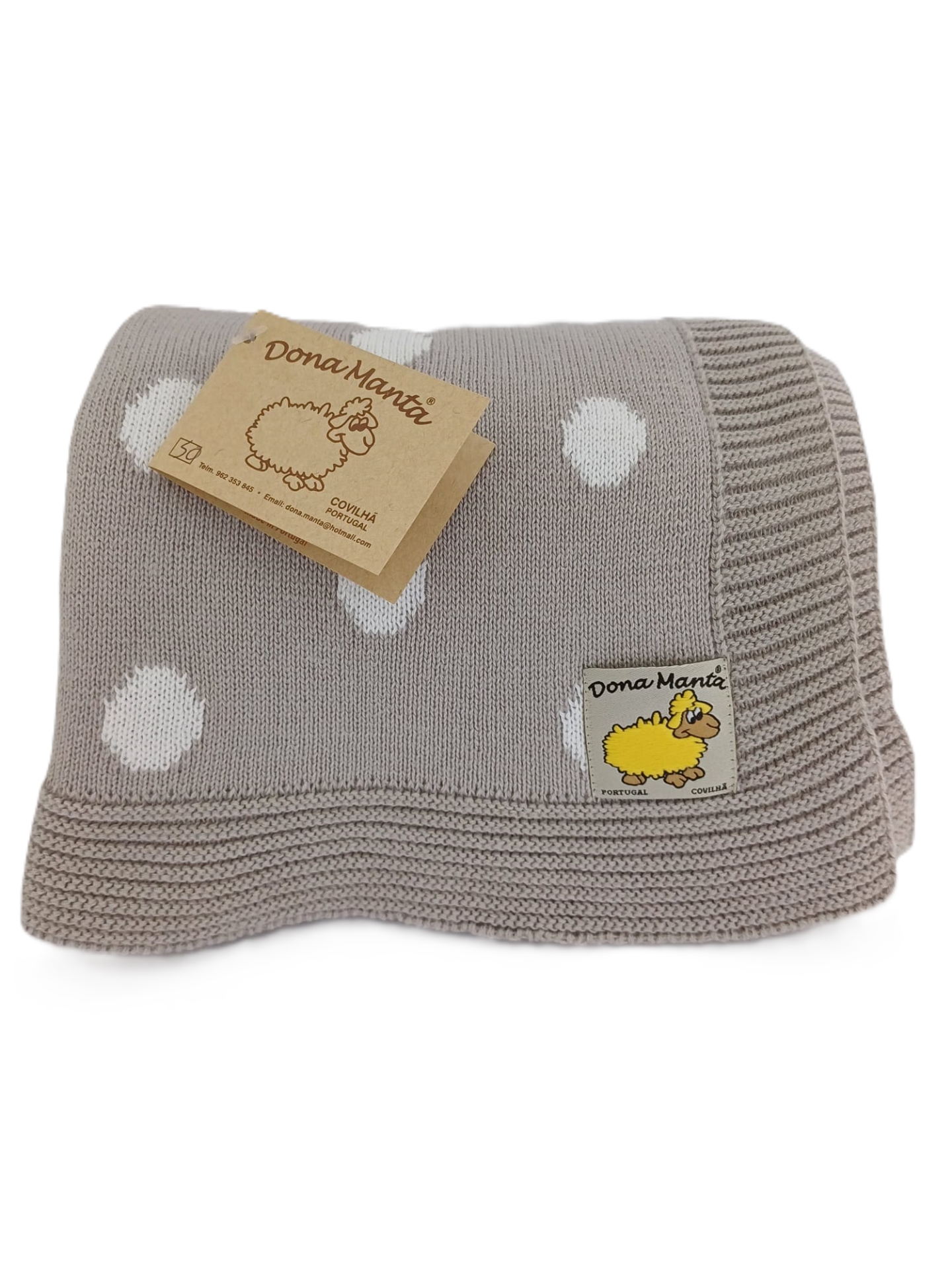 Manta Tricotada de Algodão para Bebé