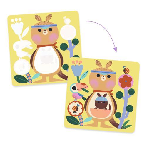 DJECO Animais Bebés:Pintura Mágica c/ Água