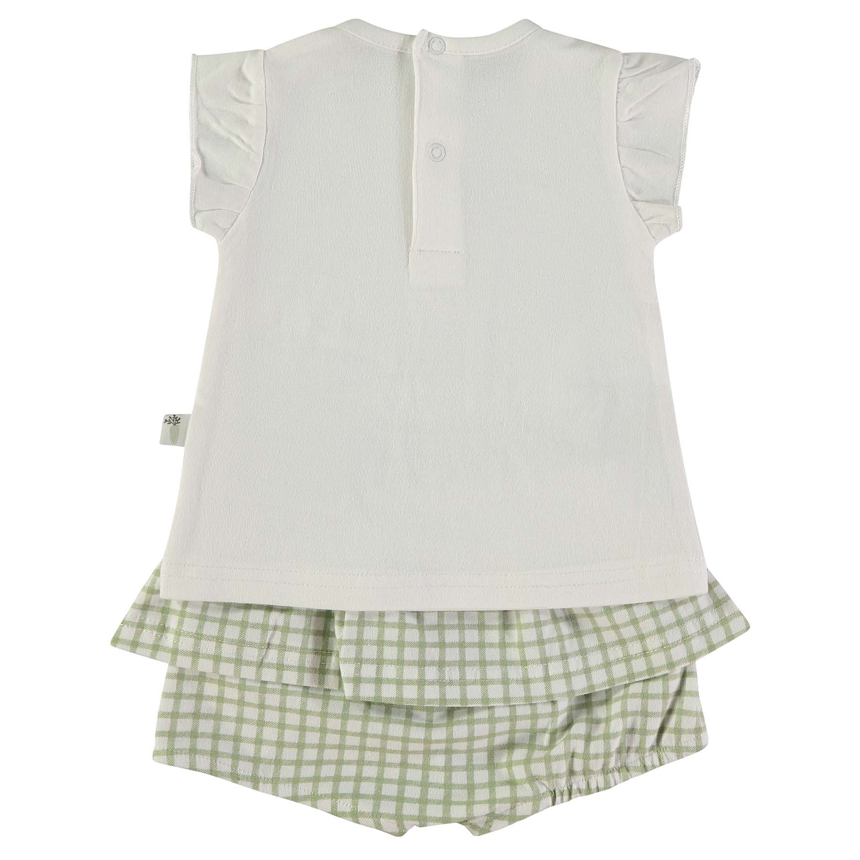 BABYBOL Conjunto T-Shirt e Tapa Fraldas Vichy