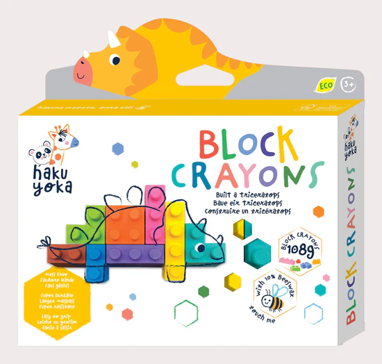 Block Crayons Triceratops Haku Yoka