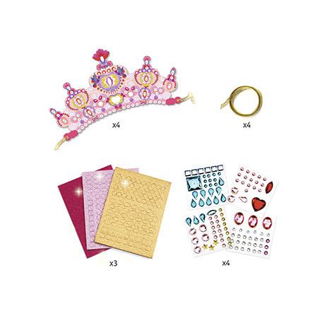 Djeco Como uma Princesa - 4 Tiaras p/ decorar