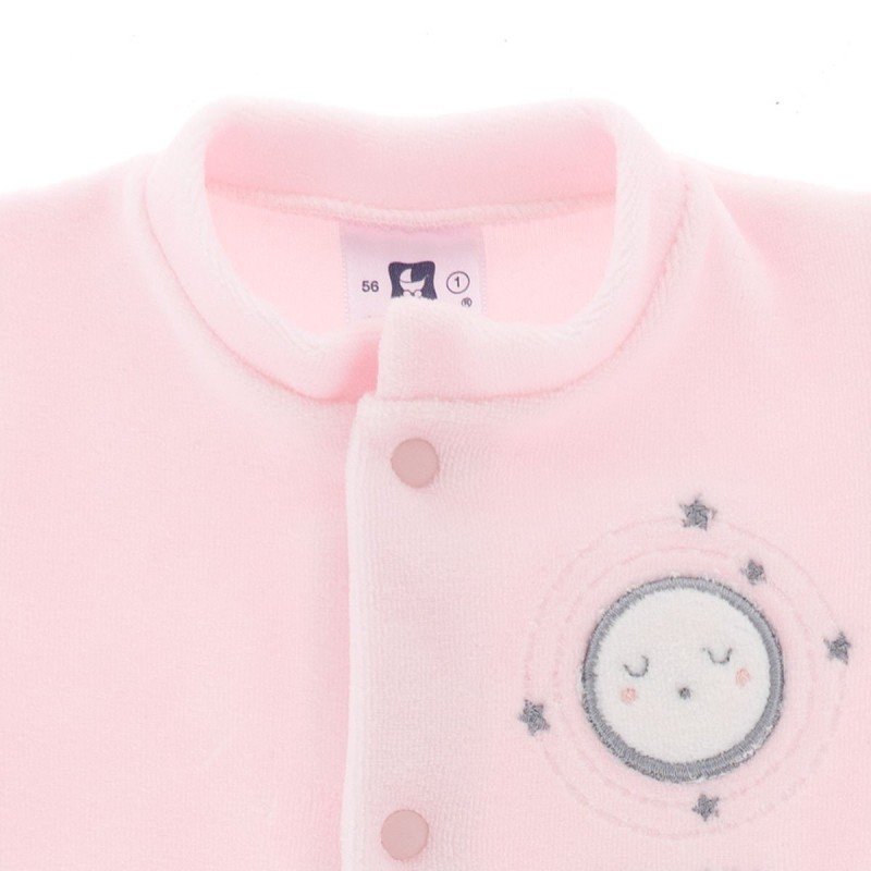 Pijama veludo rosa estrelas Cambrass