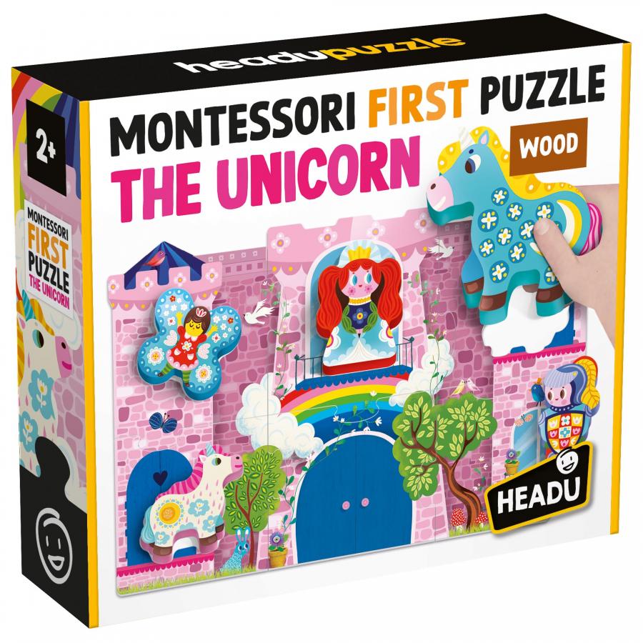 Puzzle Montessori First Puzzle The Unicorn HEADU