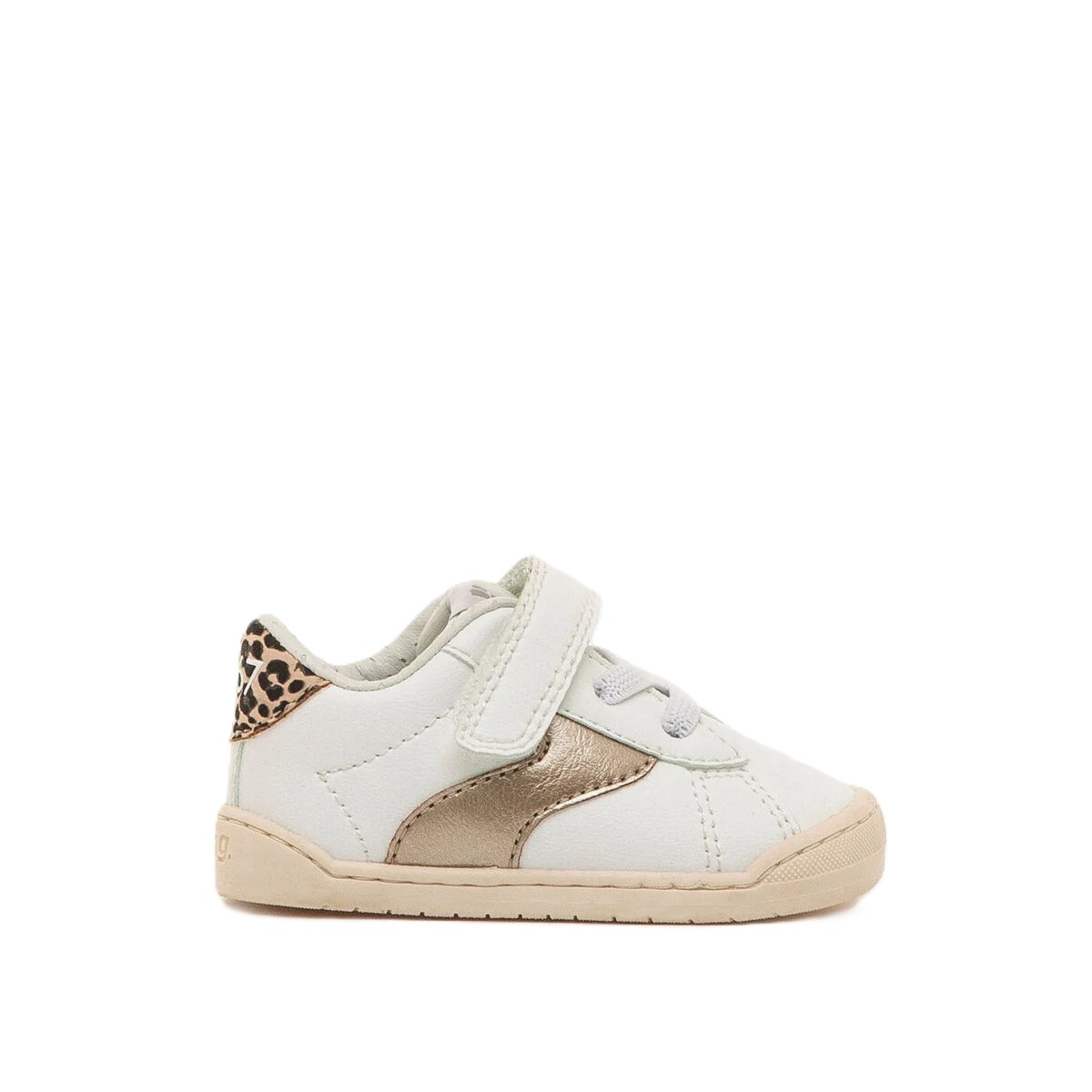 MTNG Sapatilhas Barefoot Branco c/ Dourado