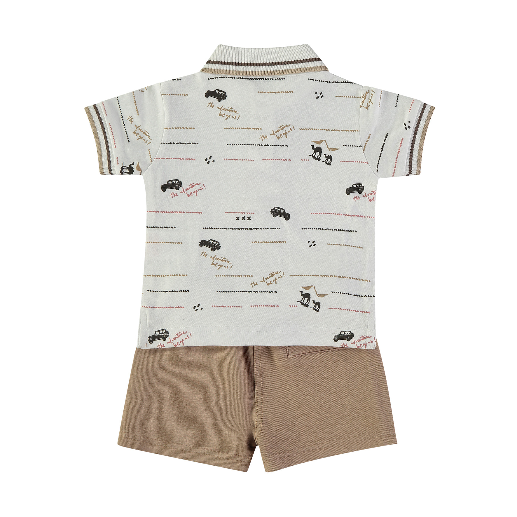 BABYBOL Conj. Calções e Polo Camelos