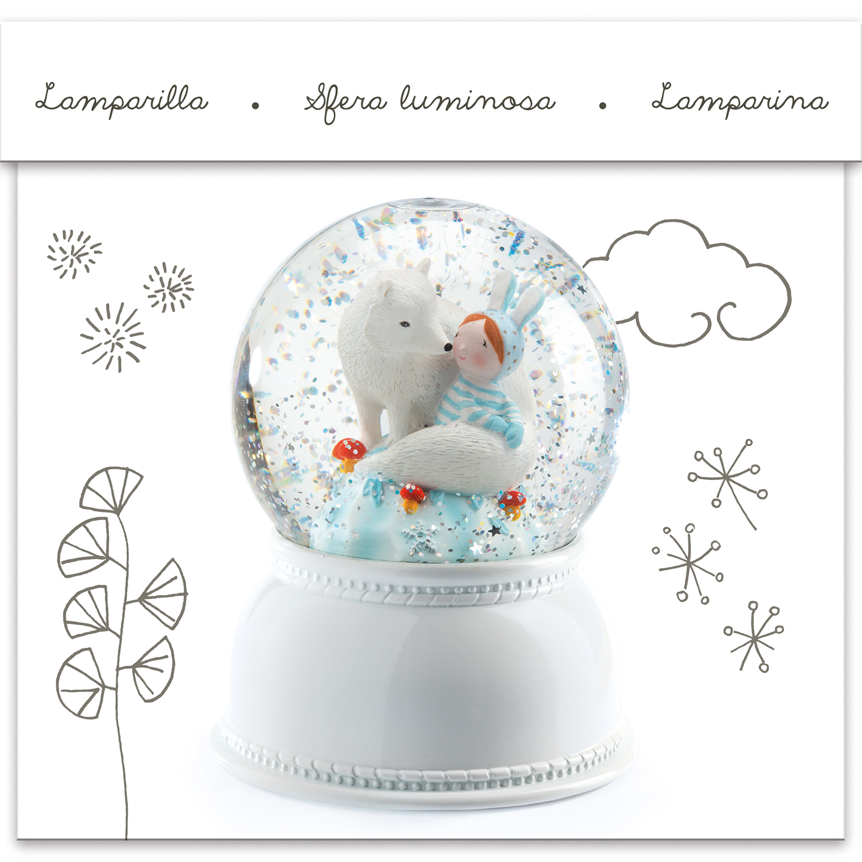 Globo de Neve Lila & Pupi