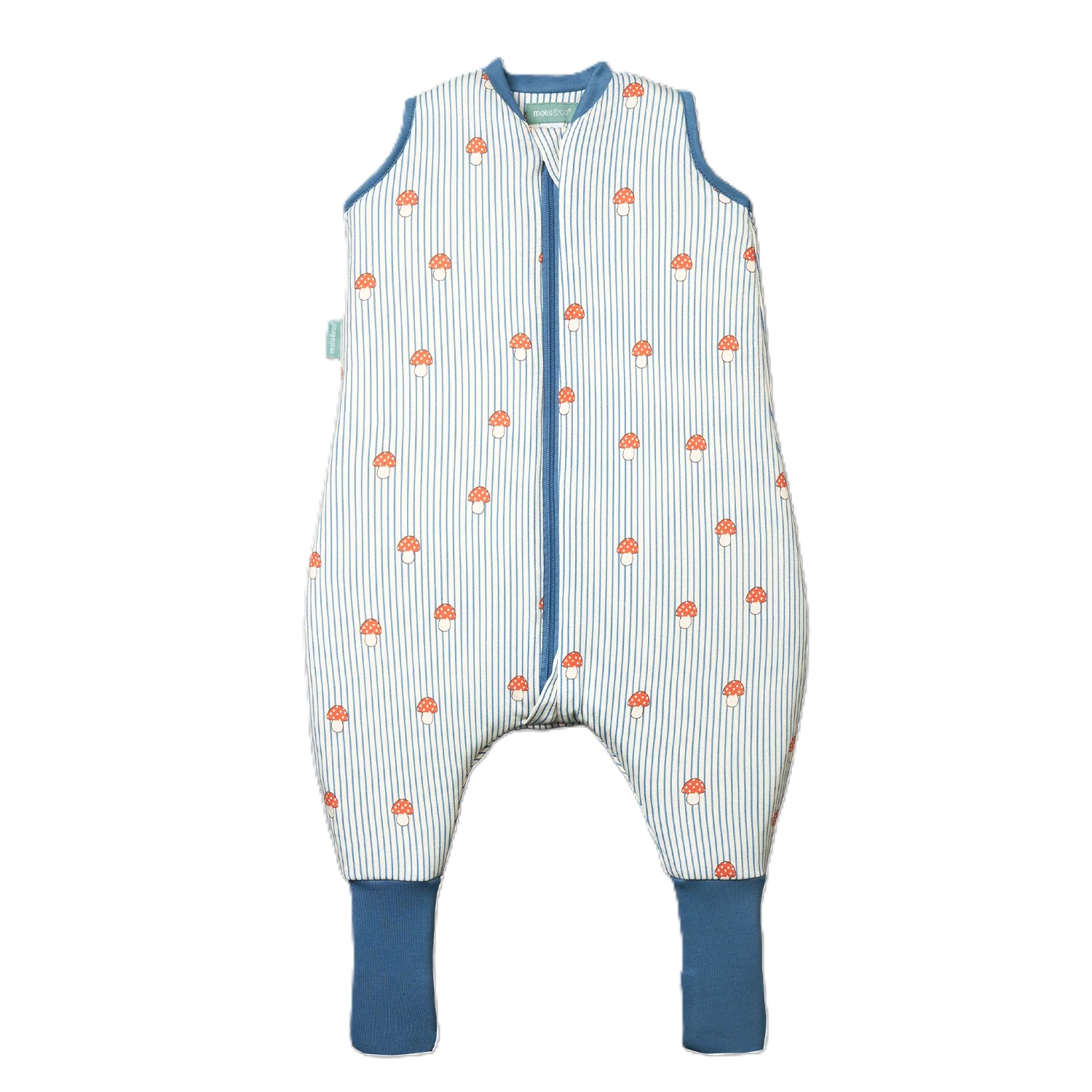 MOLIS&CO Macacão de Dormir c/ meias - Cogumelos - TOG 1