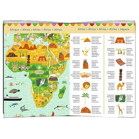 DJECO Puzzle Observação 200 Pcs + Livro: Ao Redor do Mundo