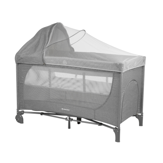 KIKKABOO Berço de Viagem MEDLEY PLUS Cinza
