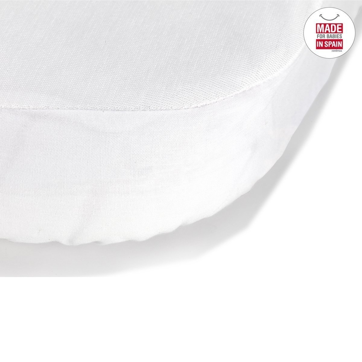 Lençol Ajustável Impermeável Tencel Branco 35 x 80 cm