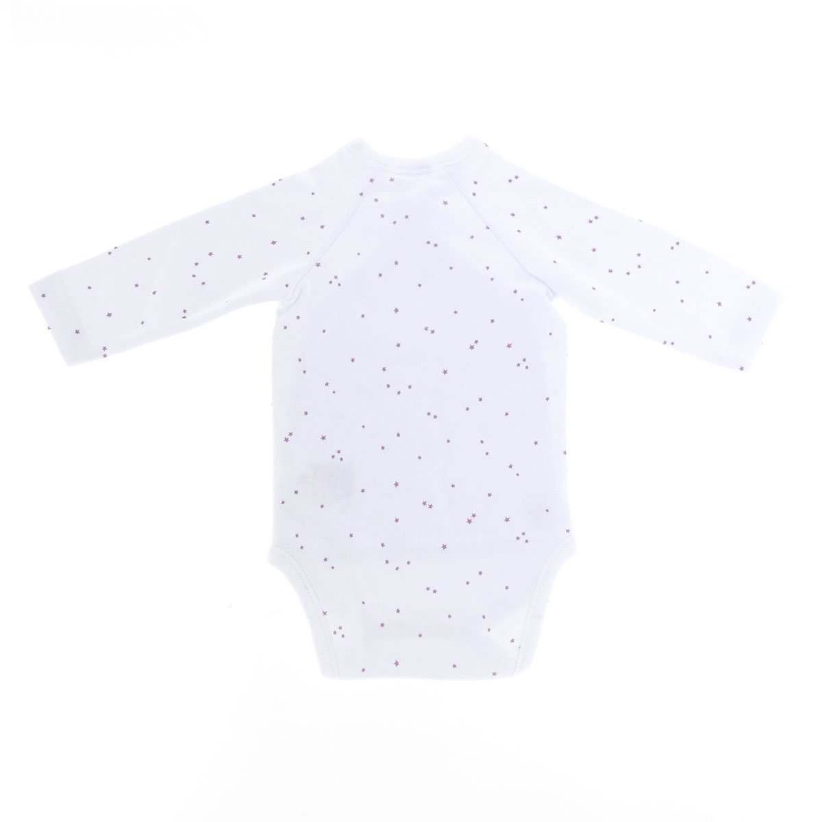 Body Manga Comprida Estrelas Rosa Cambrass