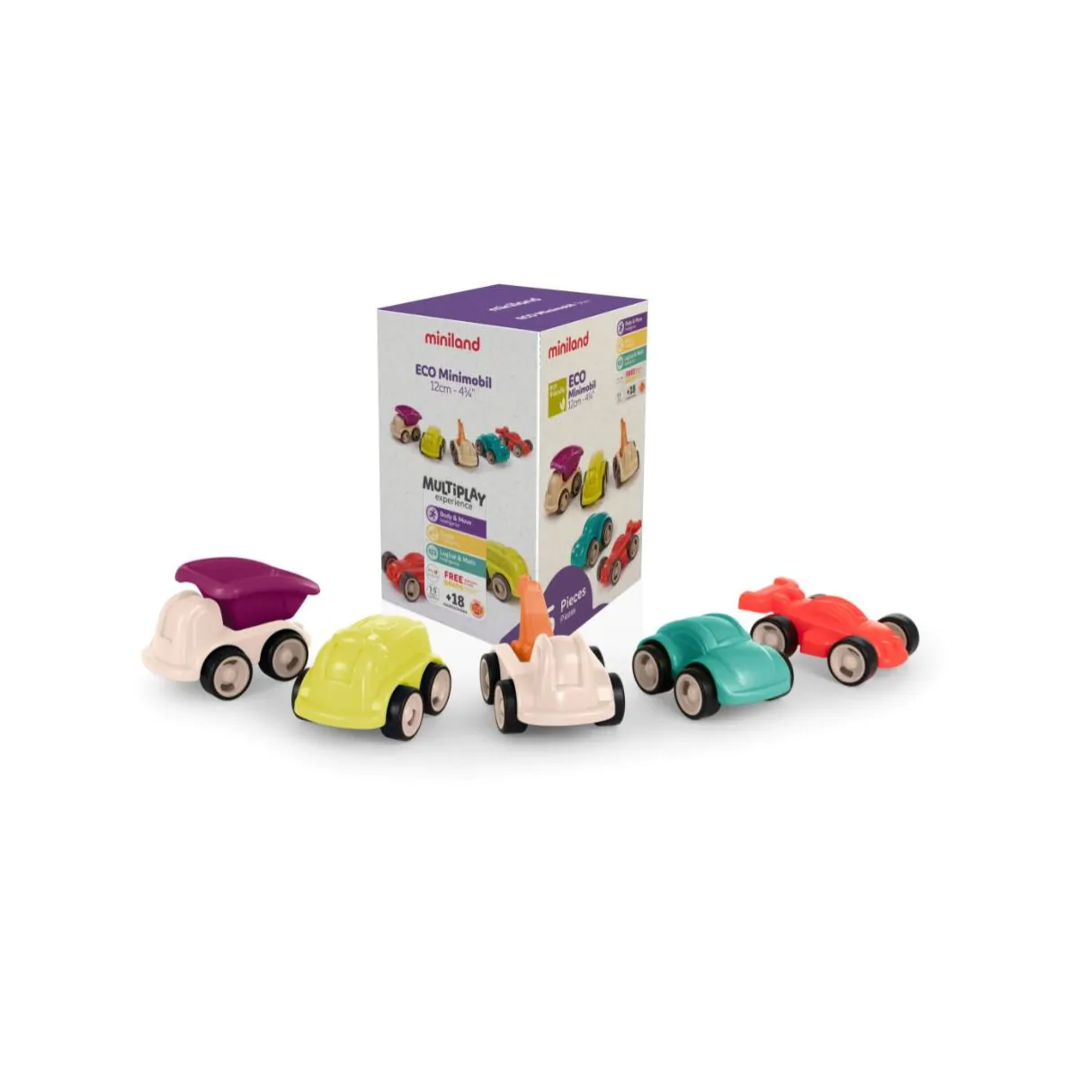 MINILAND Eco Minimobil 12 cm - 5 un.