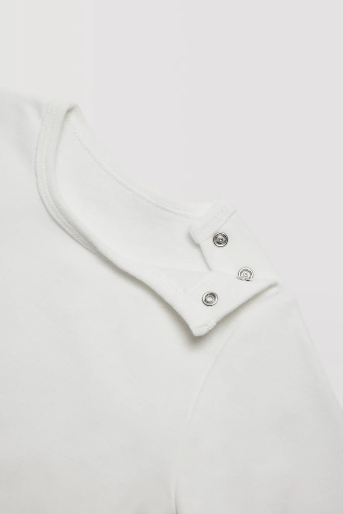 Ysabel Mora Body Liso Cardado Branco