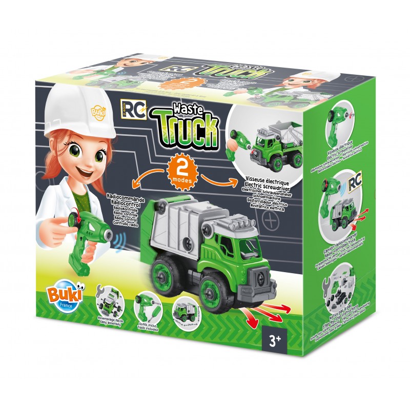 BUKI Camião do Lixo p/ Montar Telecomandado