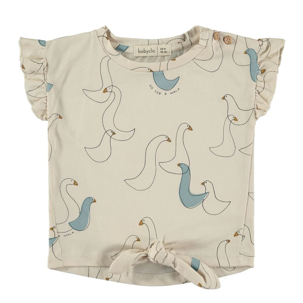 T-shirt bebé menina Goose Babyclic