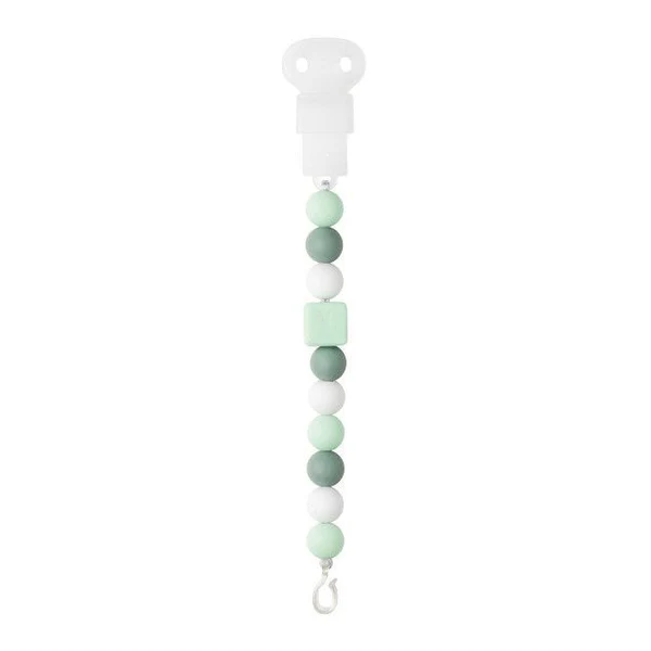 Corrente Chupeta Silicone - Menta/Branco