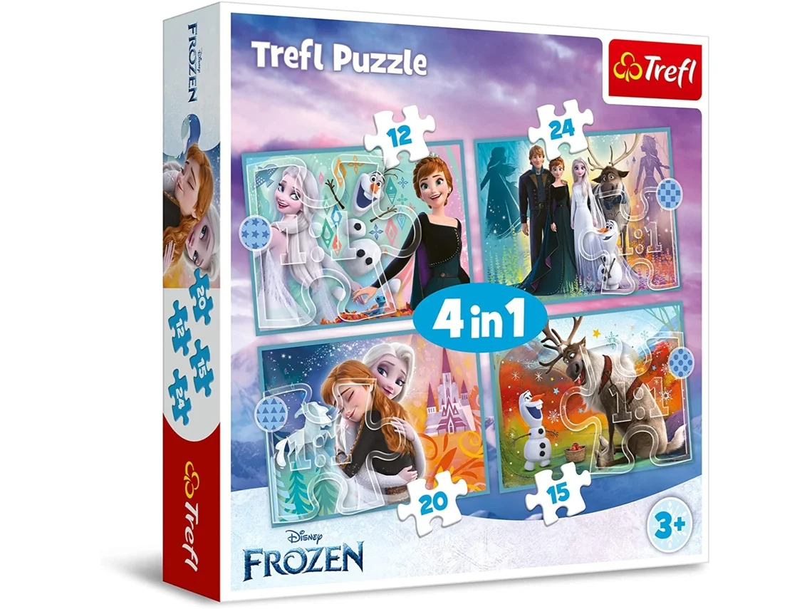 Puzzle 4 em 1  FrozenTrefl
