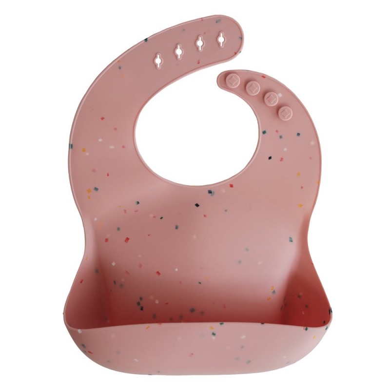 MUSHIE Babete Silicone Print Powder Pink Confetti