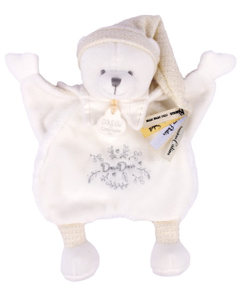 DOUDOU 25 ANOS - Doudou Ursinho Branco 25 cm