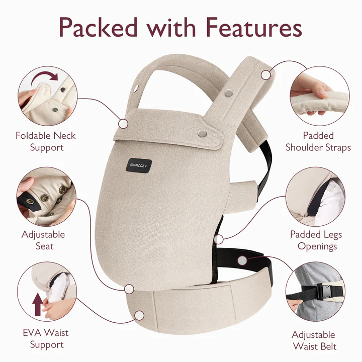 MOMCOZY Porta Bebés khaki
