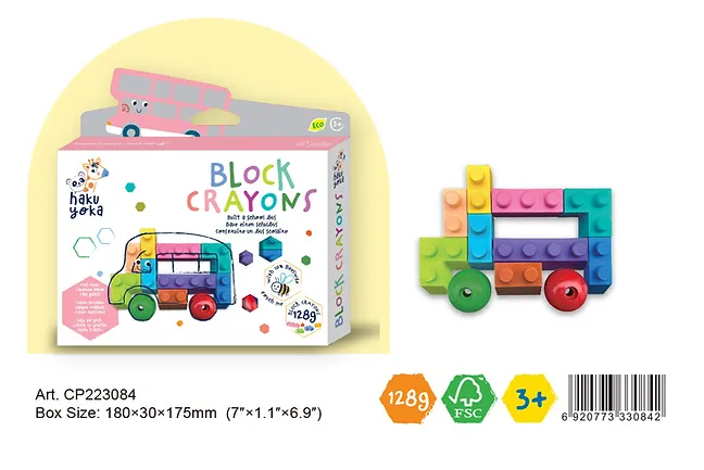 Block Crayons Autocarro Haku Yoka