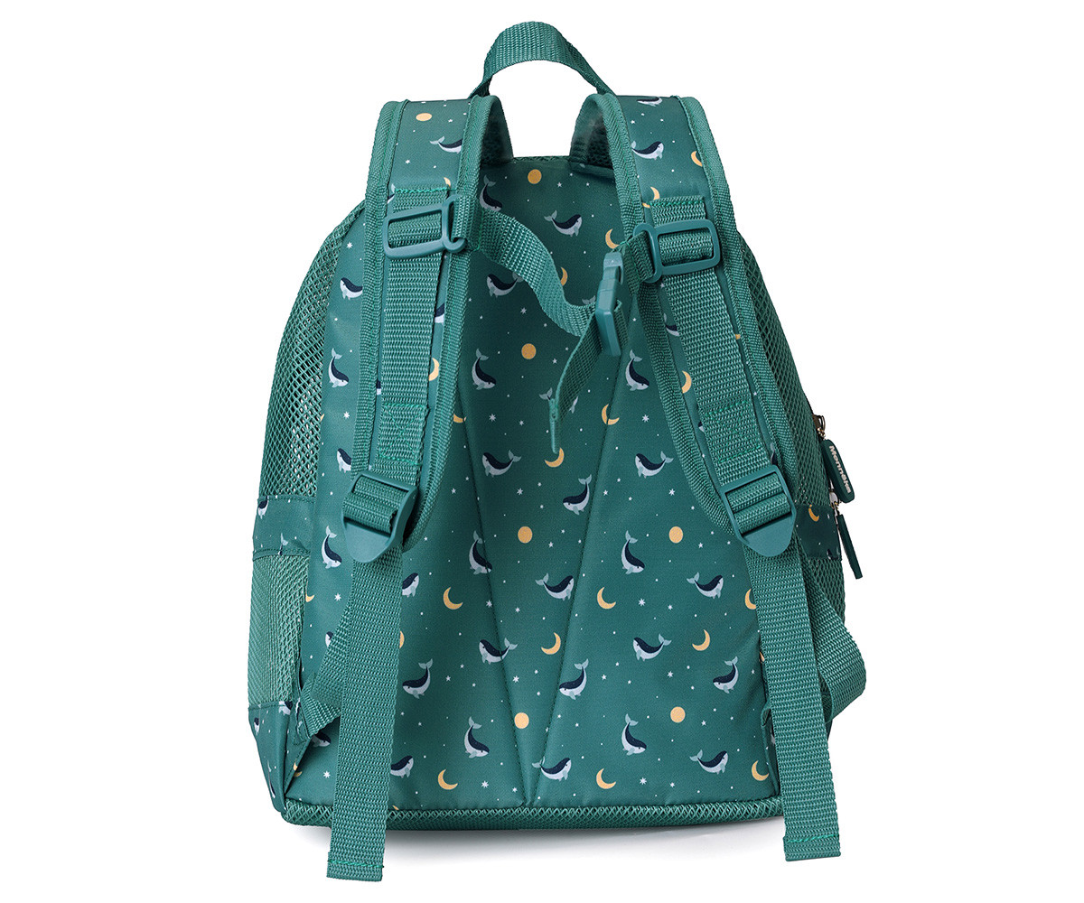 Monnëka Mochila Infantil Anti-Areia Whale Teal
