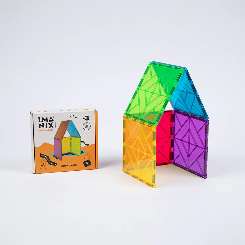 Braintoys Imanix Quadrados Grandes 5 peças