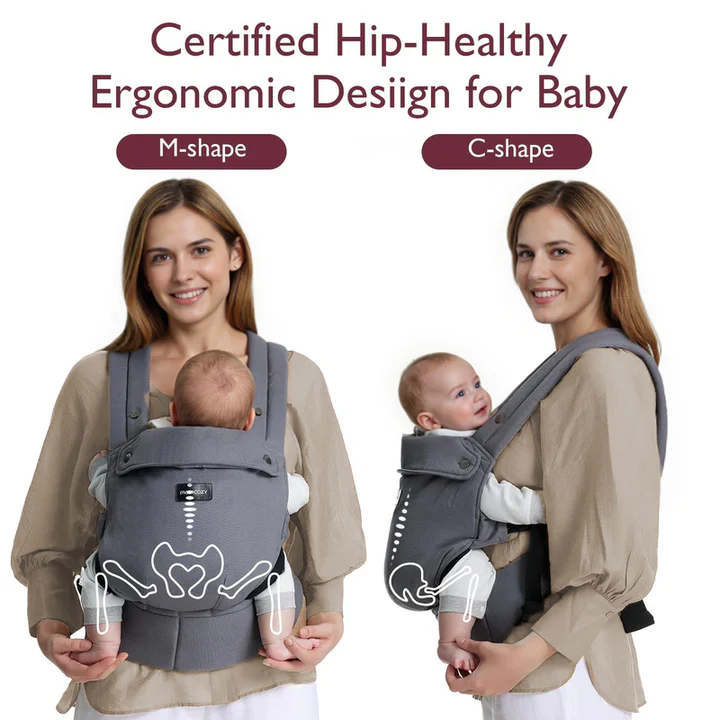 MOMCOZY Porta Bebés Grey