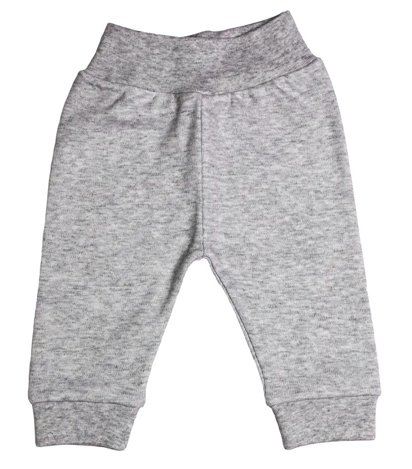 Calça Malha Algodão Cinza Baby Gi