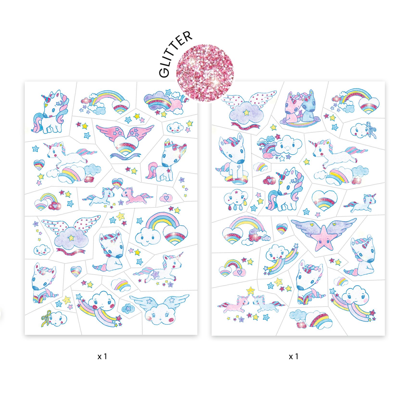 Unicórnios - 50 Tatuagens com Glitter