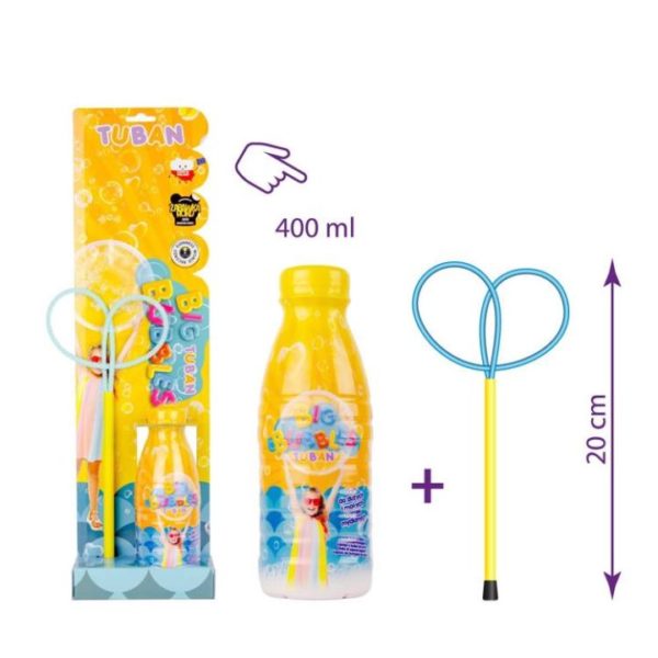 TUBAN Bolas de Sabão 400 ml c/ Aro Borboleta 20 cm