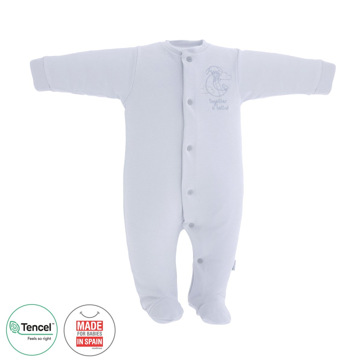 Pijama Tencel Babygrow cinzento Cambrass