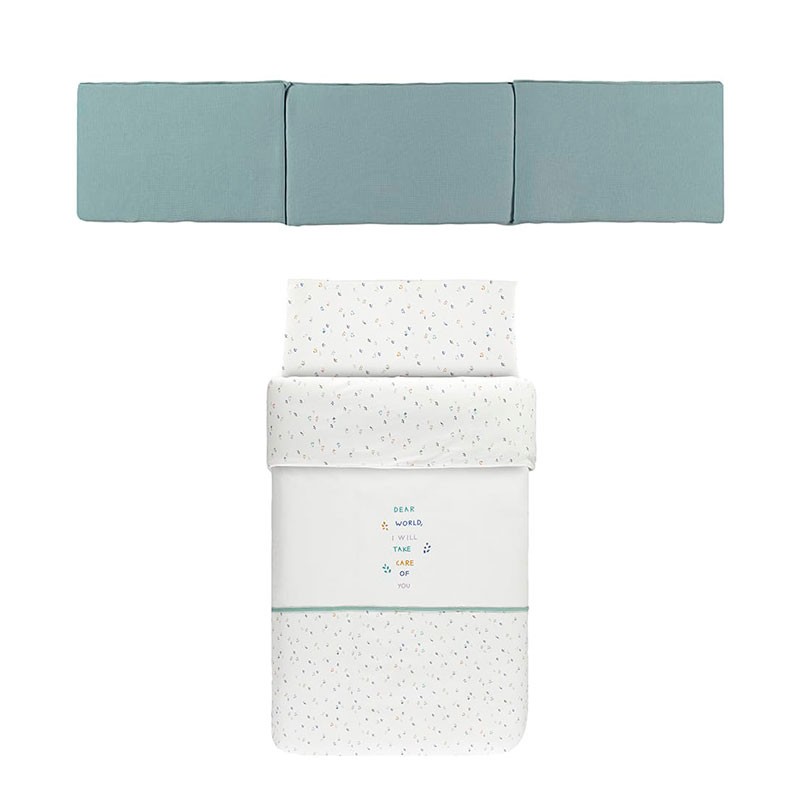 Conjunto edredão e protetor berço 60 x 120 lavanda Babyclic